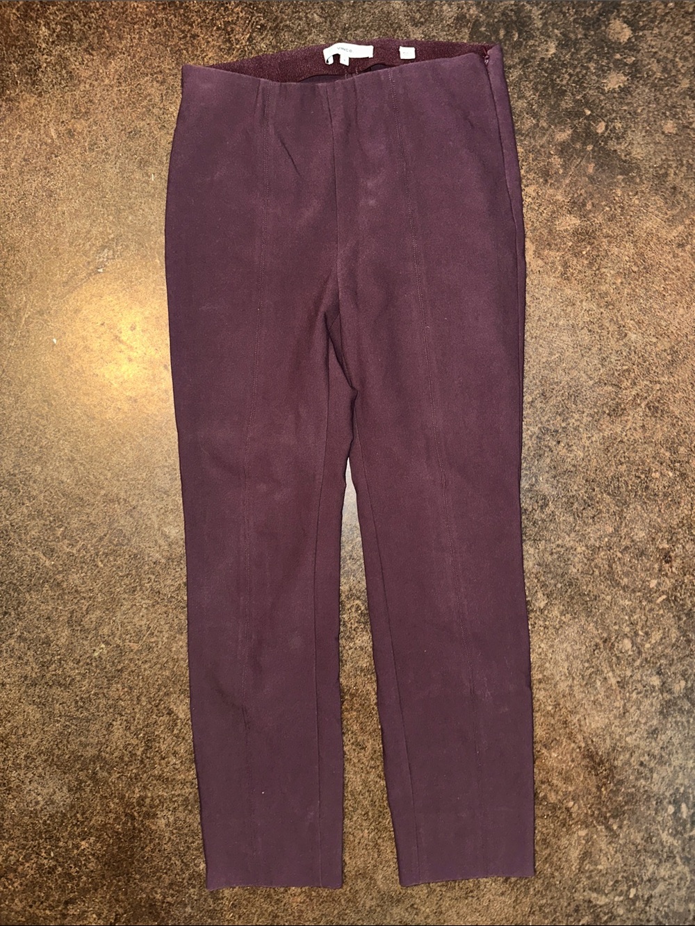Vince Slim Skinny Pants in Deep Burgundy